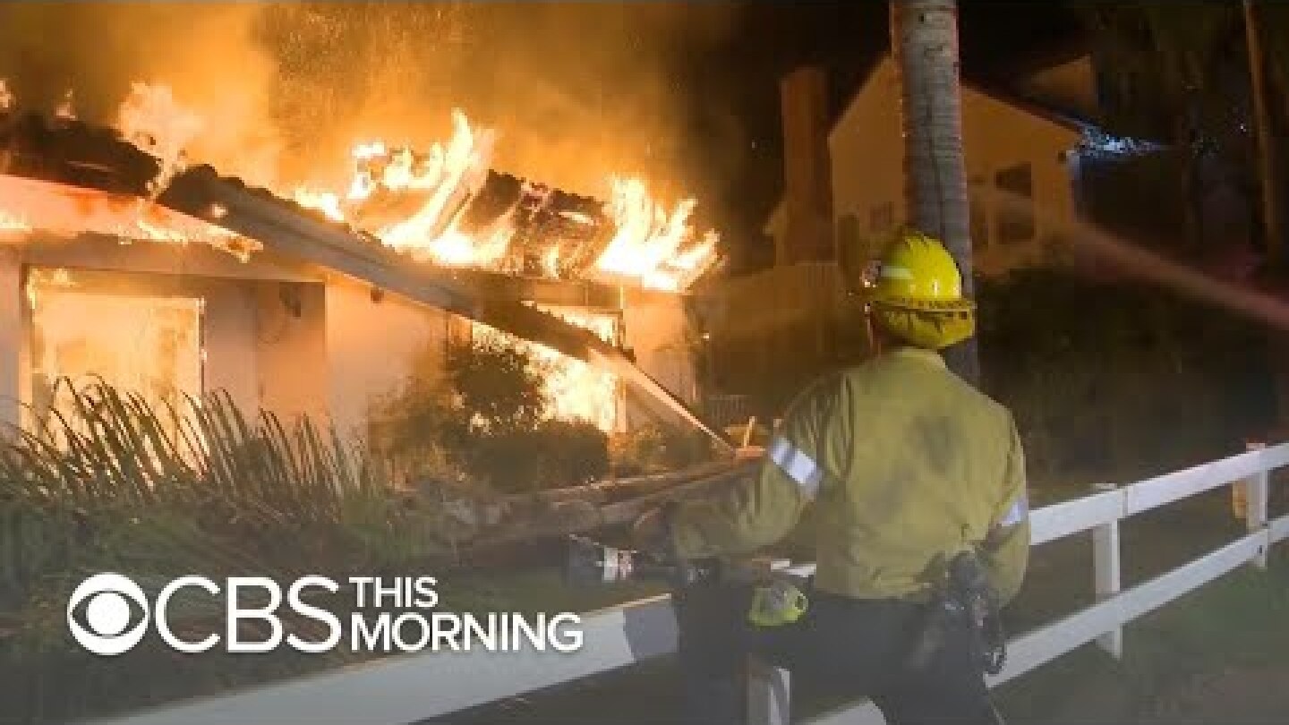 Deadly and destructive wildfires tear across California