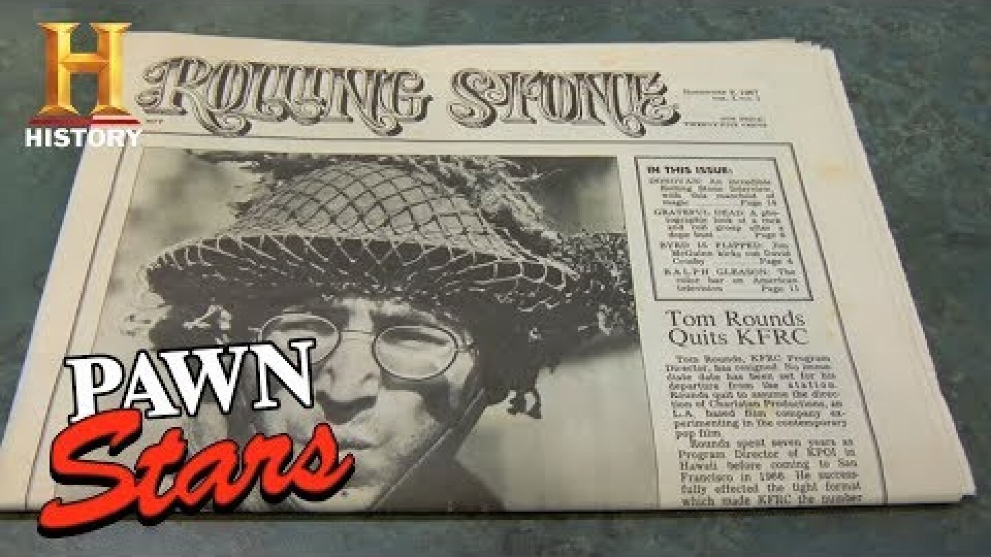 Pawn Stars: Rolling Stone Magazine Issue #1 | History