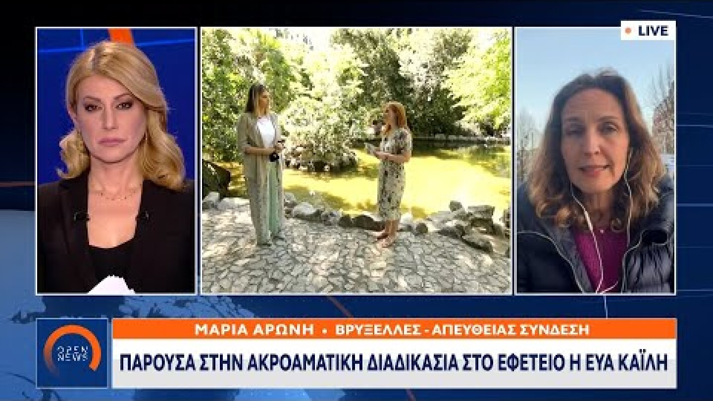 Παρούσα στην ακροαματική διαδικασία στο εφετείο η Εύα Καϊλή | Κεντρικό δελτίο ειδήσεων | OPEN TV