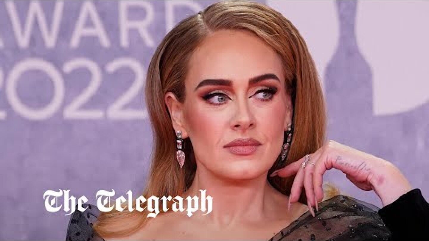 'I love being a woman': Adele accepts artist of the year trophy | Brit Awards 2022