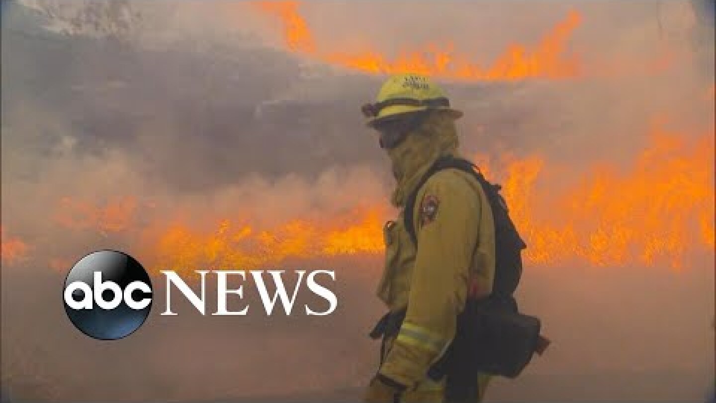 More than 1,300 firefighters fight Northern California fire | ABC News