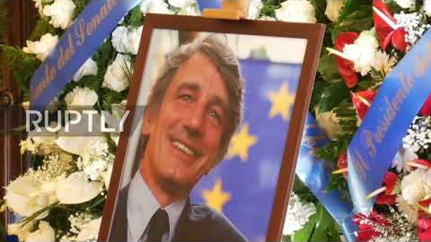 Italy: Rome bids farewell to late EP president David Sassoli