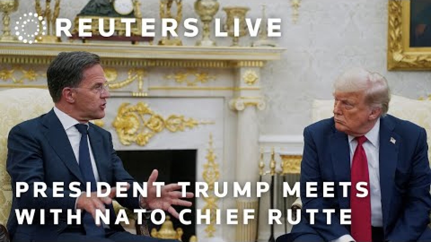 LIVE: President Trump meets with NATO's Rutte at White House