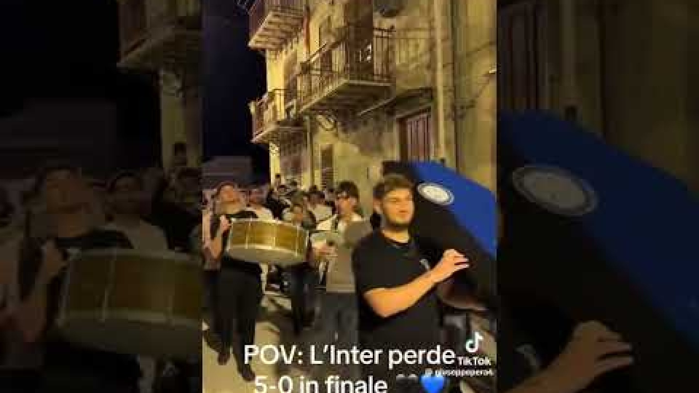 AC Milan holding a funeral for Inter after they got beat 5-0 in the Champions League Final