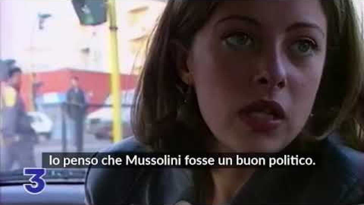 Giorgia Meloni elogia Mussolini - Soir 3 (France 3) - 1996