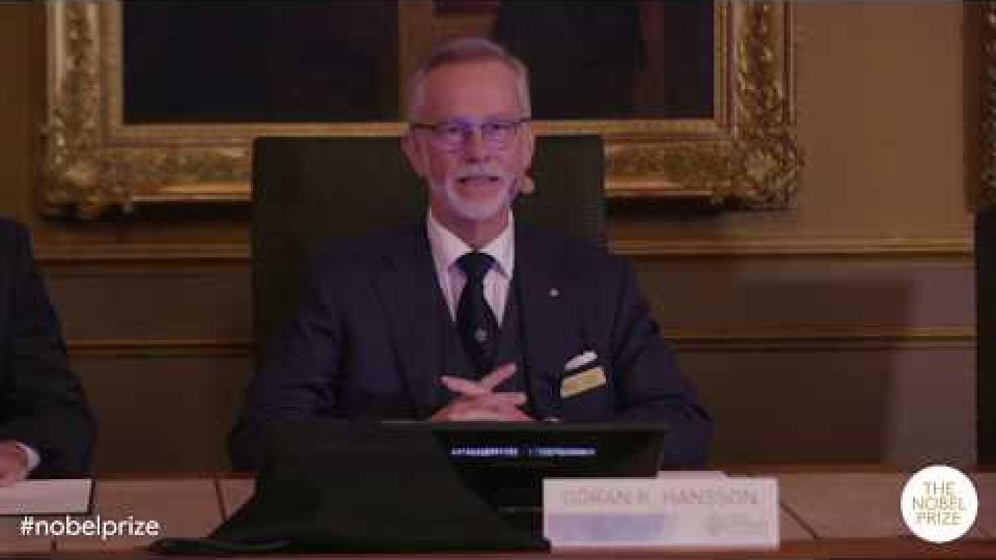 Announcement of the Nobel Prize in Chemistry 2018