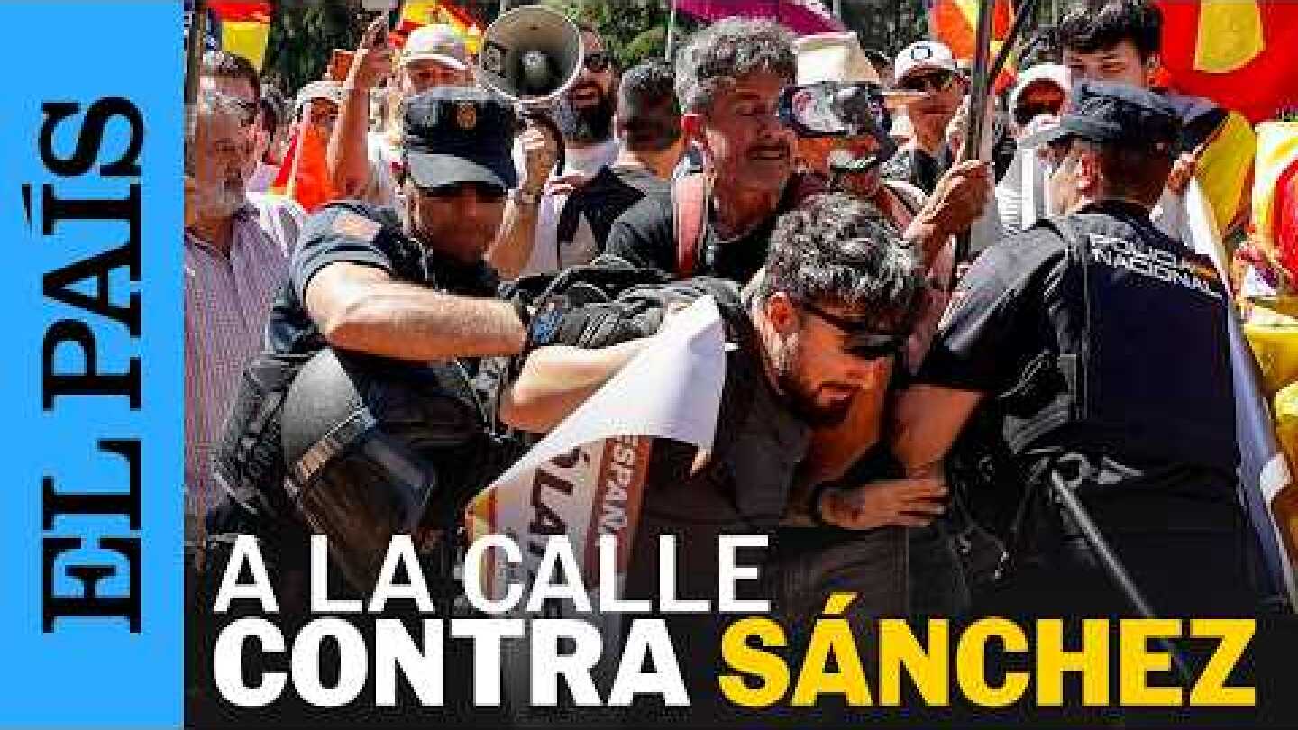 Miles de personas apoyan la manifestación contra SÁNCHEZ marcada por la imputación a ZAPATERO