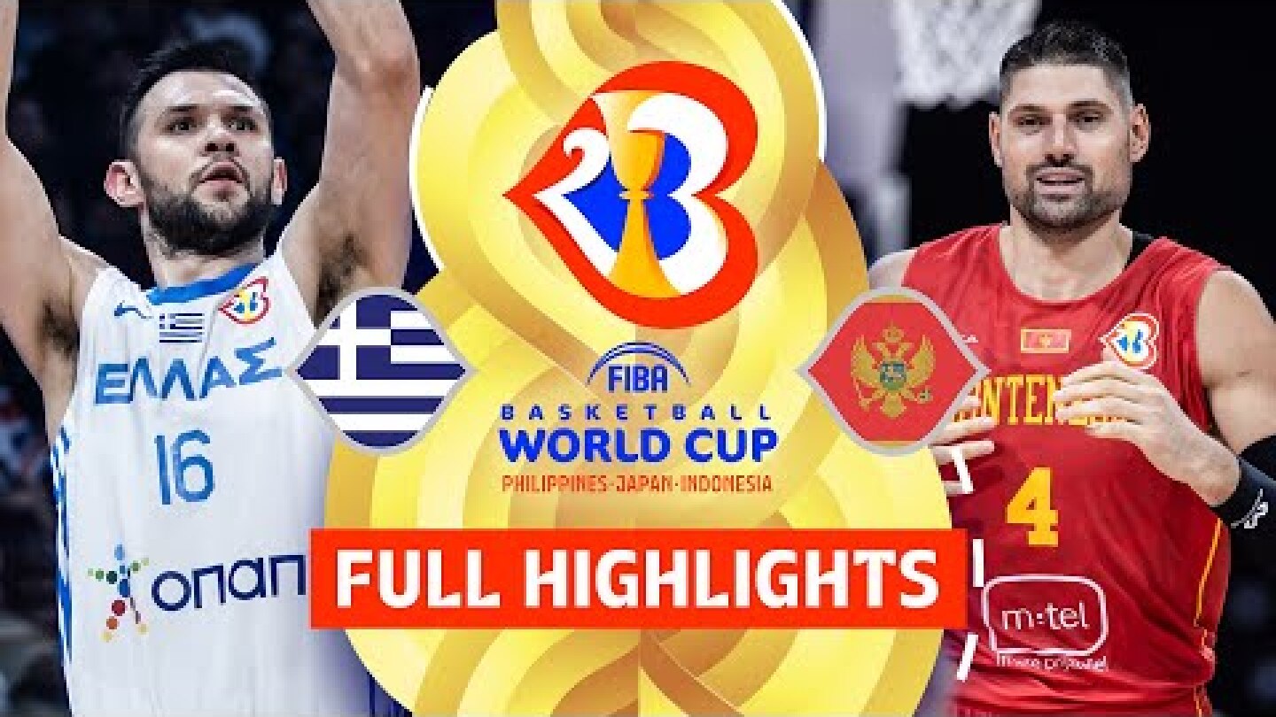 Greece 🇬🇷 vs Montenegro 🇲🇪 | Full Game Highlights | FIBA Basketball World Cup 2023