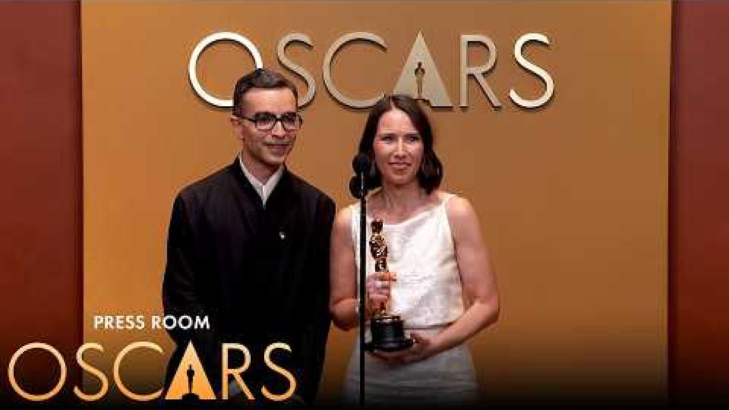 Two People Exchanging Saliva Best Live Action Short Film Press Room Speech | 98th Oscars (2026)