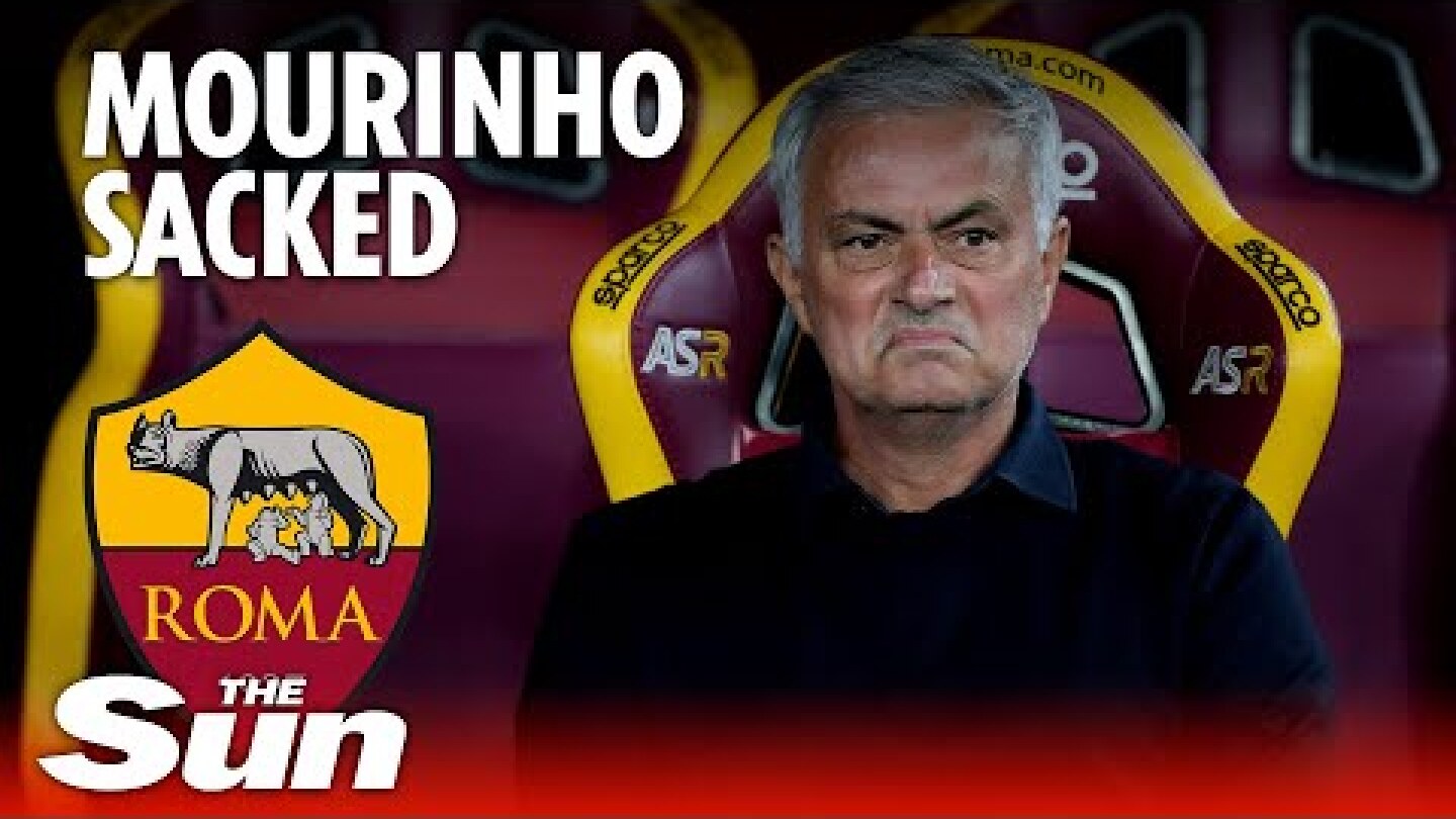 Jose Mourinho SACKED by Roma after horror run
