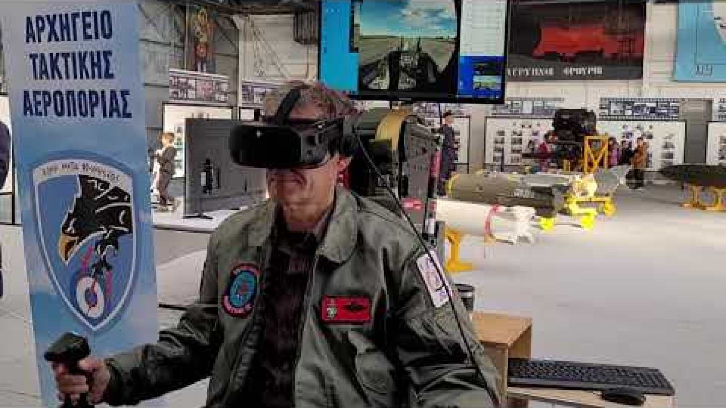 Virtual reality οδηγηση F-16 στην 110 Πτέρυγα Μάχης