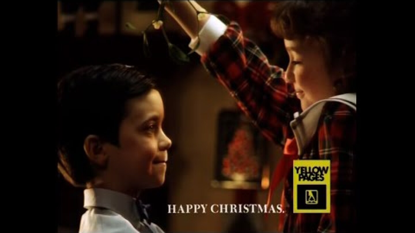 Yellow Pages Christmas TV advert - Mistletoe (1992)