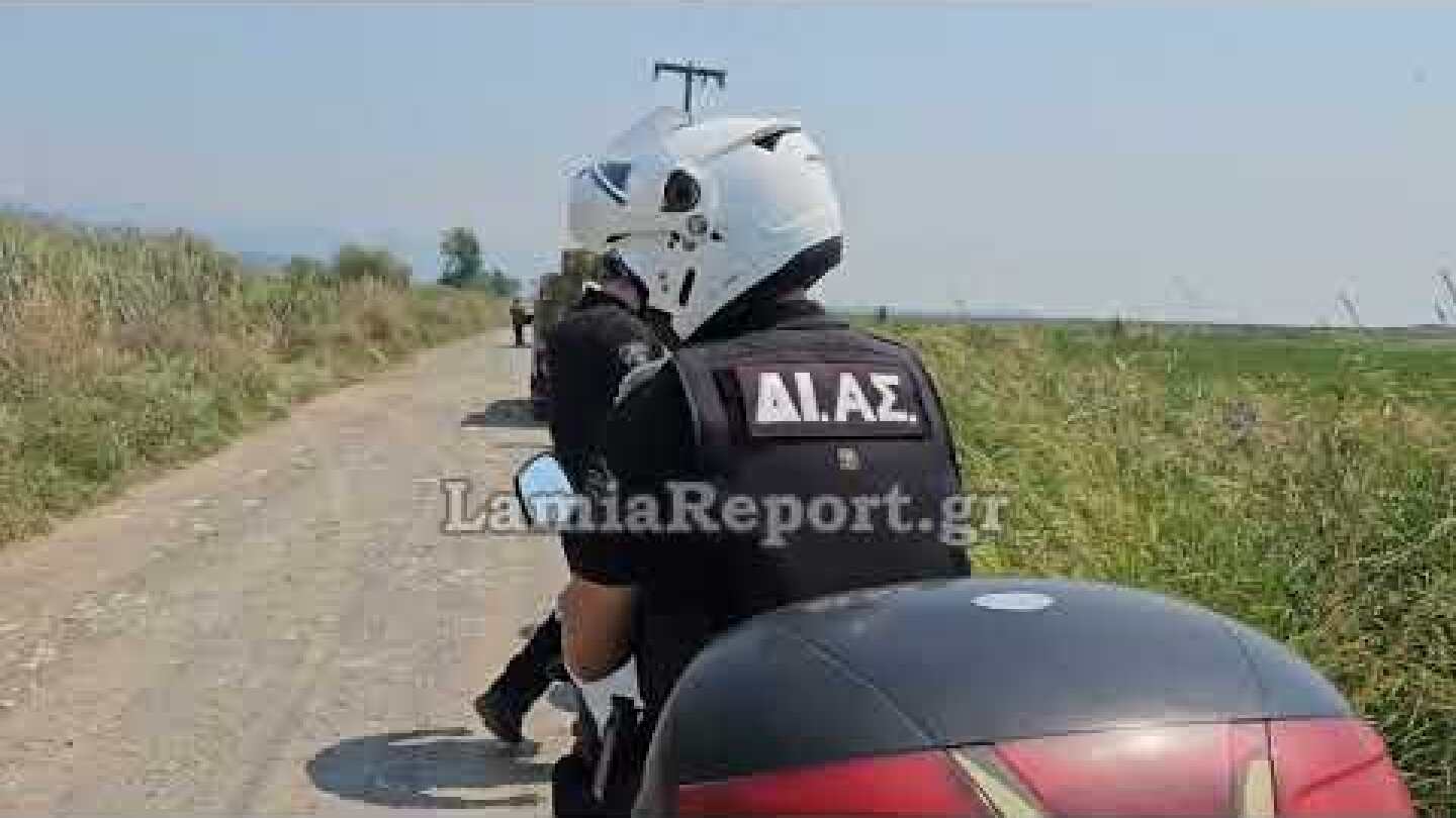 LamiaReport.gr: Εκτροπή αυτοκινήτου σε αρδευτικό κανάλι