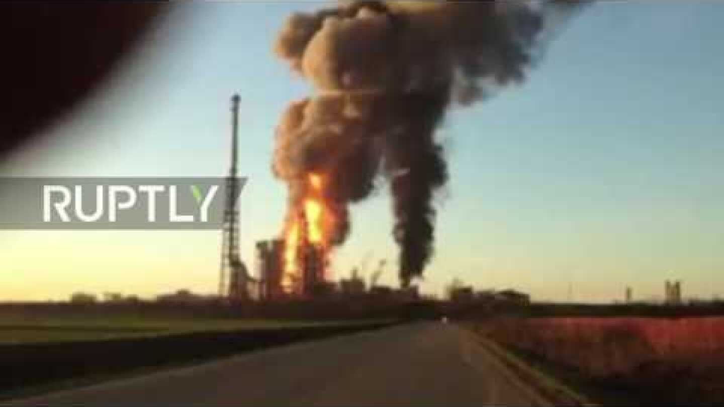 Italy: Eni oil refinery goes up in flames