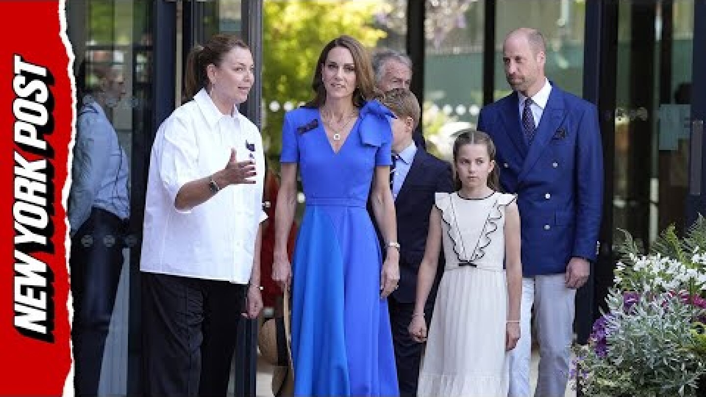 Prince William and Princess Kate arrive at Wimbledon final