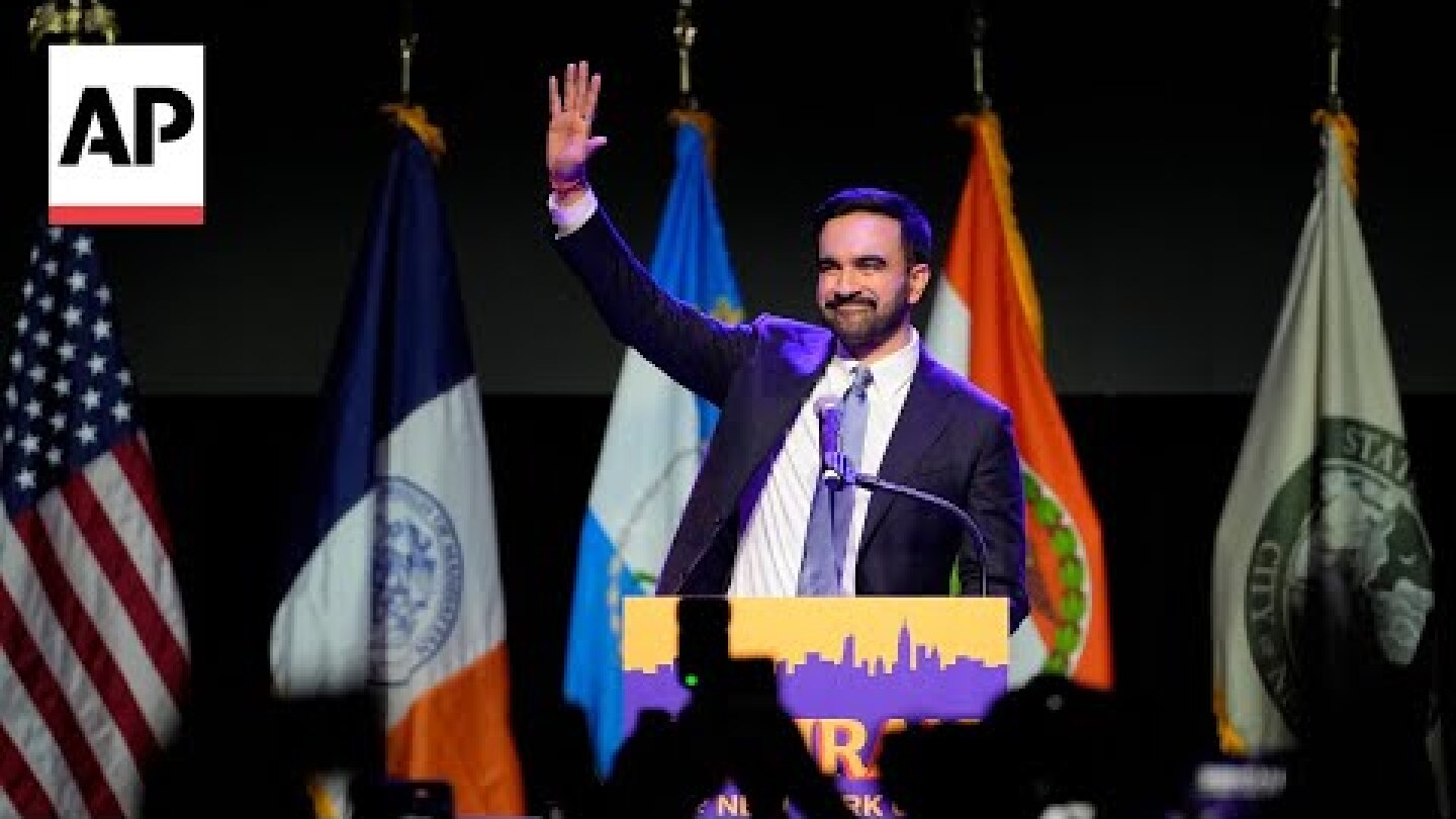 Mayor-elect Zohran Mamdani celebrates New York's immigrants