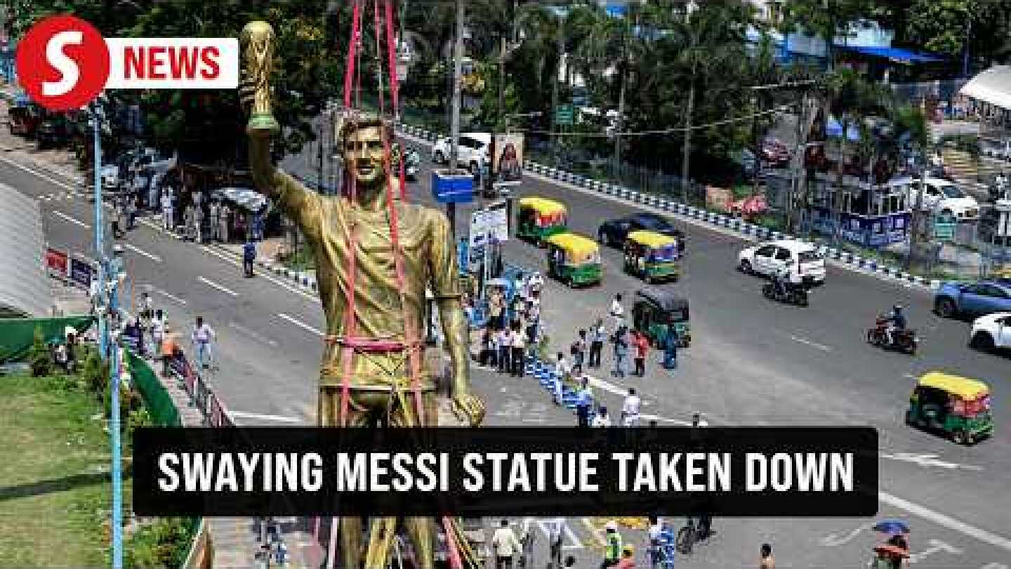 Statue of soccer legend Messi removed in India over safety concerns