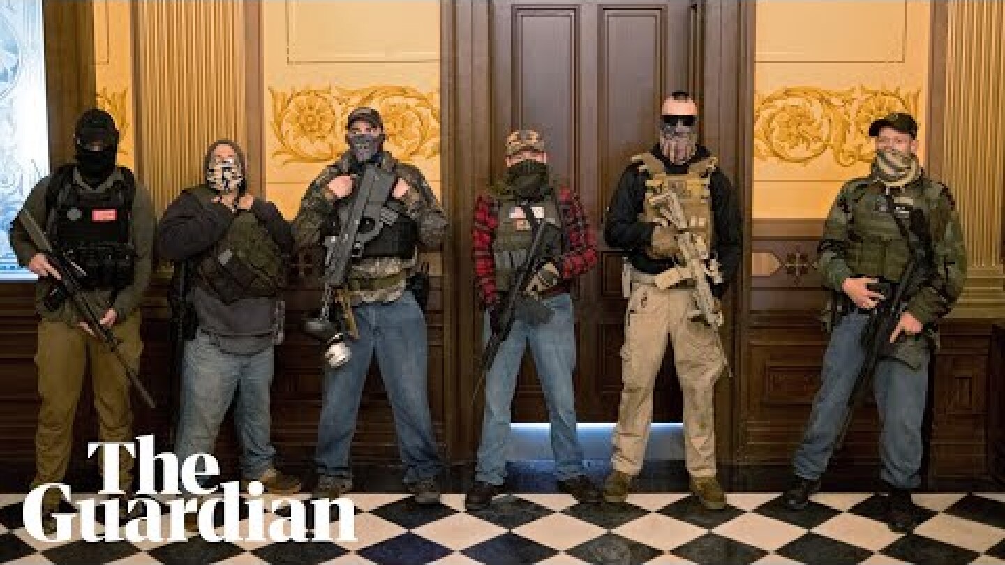 Armed protesters enter Michigan's state capitol demanding end to coronavirus lockdown