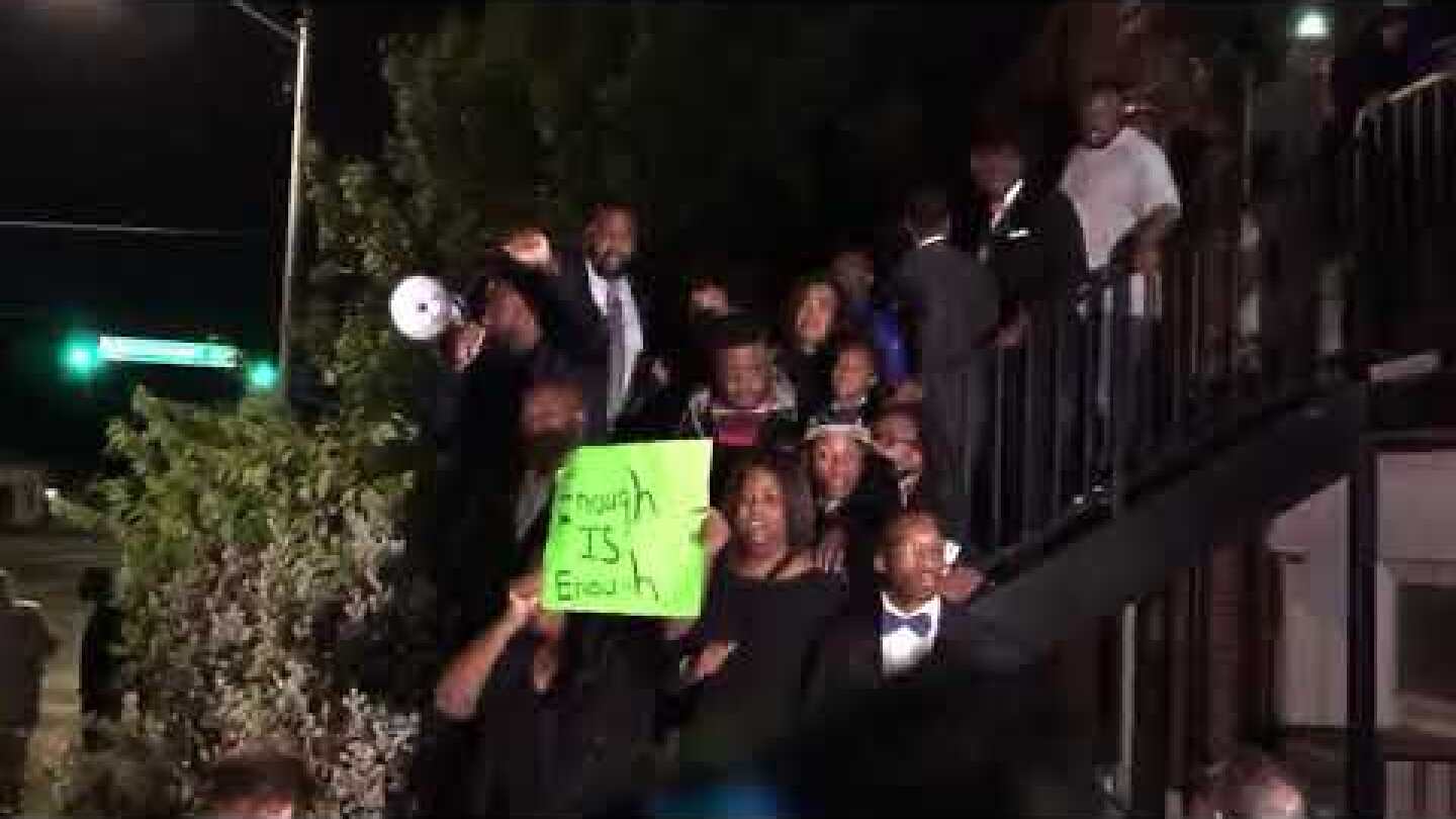 Fort Worth protestors say the name “Atatiana Jefferson”