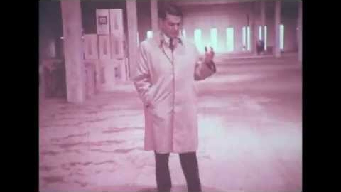 Edwin H. Land in "The Long Walk" (1970; directed by Bill Warriner for Polaroid Corporation)