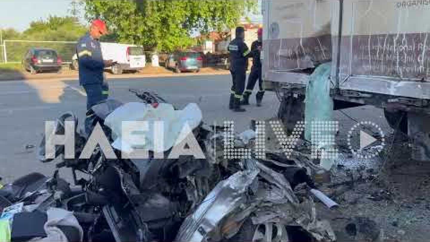 ilialive.gr - Τραγωδία με έναν 29χρονο νεκρό σε τροχαίο στη Ζαχάρω - "Καρφώθηκε" σε νταλίκα