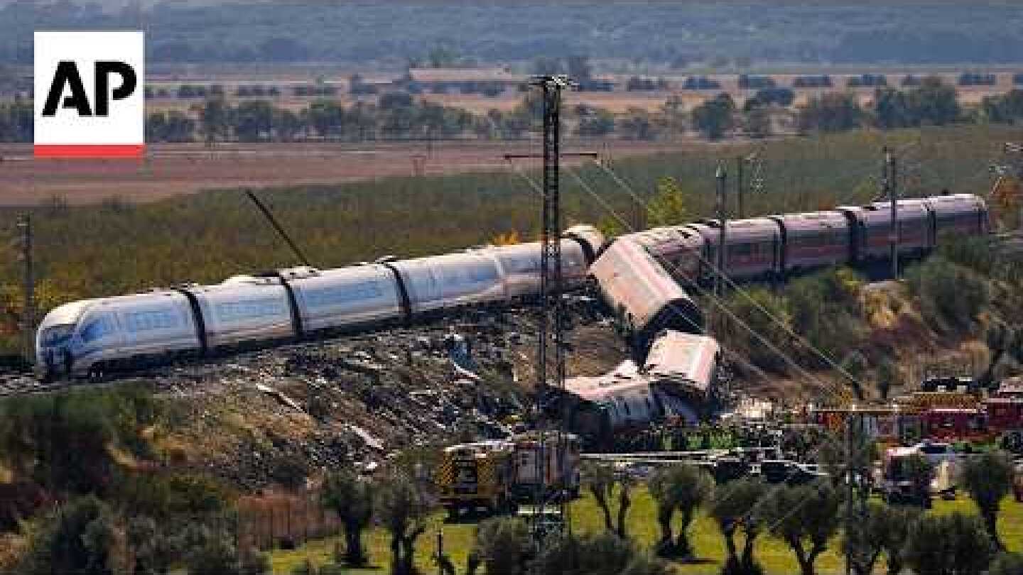 Dozens dead in high-speed train crash in Spain