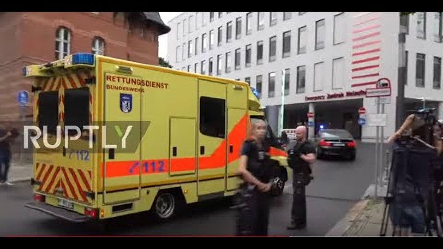 Germany: Police convoy escorts Navalny to Charite hospital for treatment