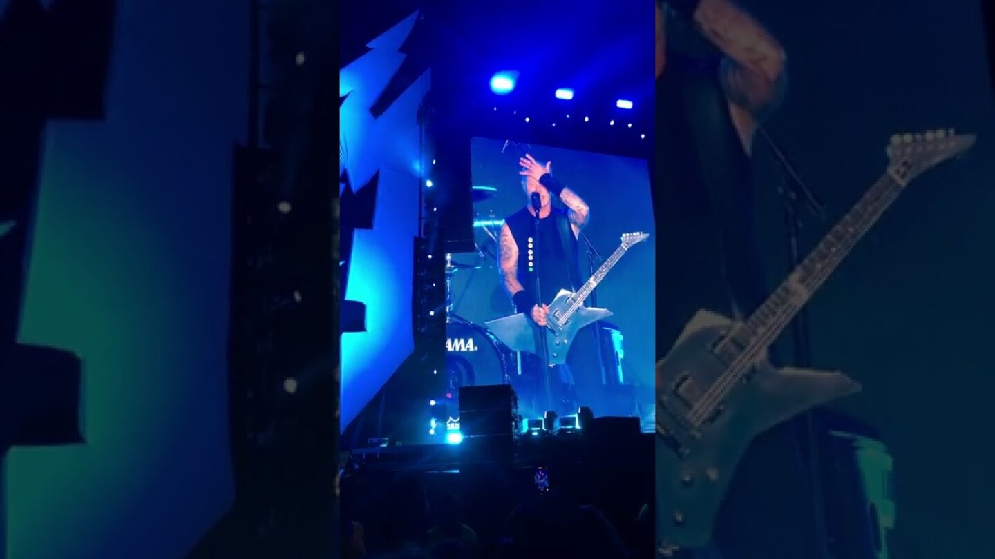 James Hetfield se emociona, durante show no Mineirão