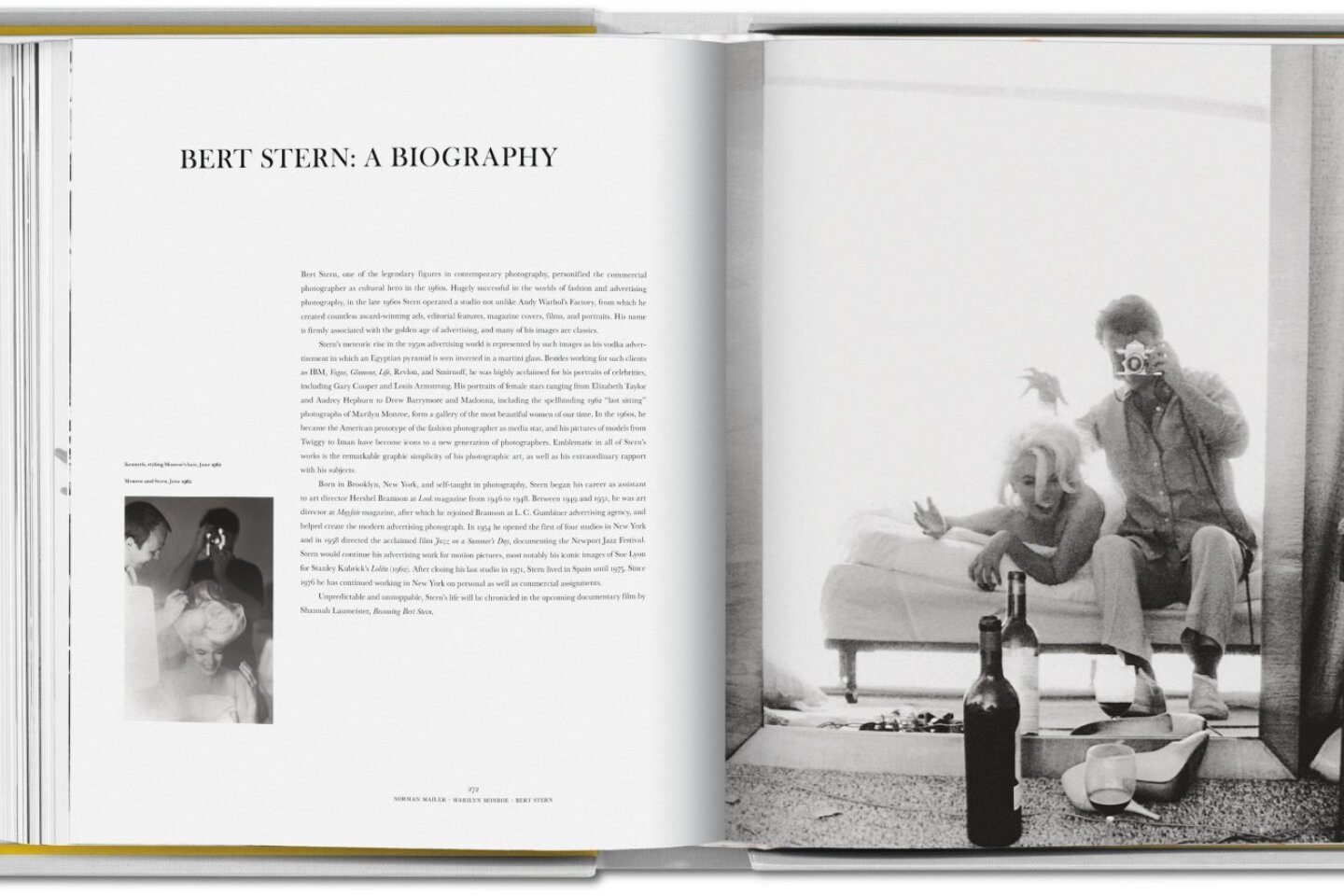 Το συλλεκτικό λεύκωμα της TASCHEN για τη Marilyn Monroe με τις σπάνιες φωτογραφίες του Bern Stern και τα κείμενα του βραβευμένου συγγραφέα και δημοσιογράφου Norman Mailer.