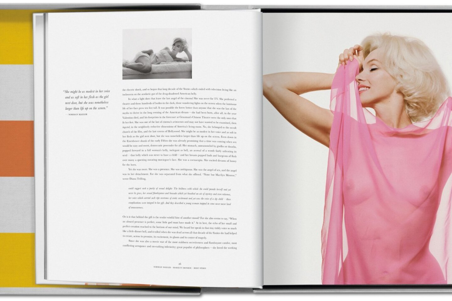 Το συλλεκτικό λεύκωμα της TASCHEN για τη Marilyn Monroe με τις σπάνιες φωτογραφίες του Bern Stern και τα κείμενα του βραβευμένου συγγραφέα και δημοσιογράφου Norman Mailer.