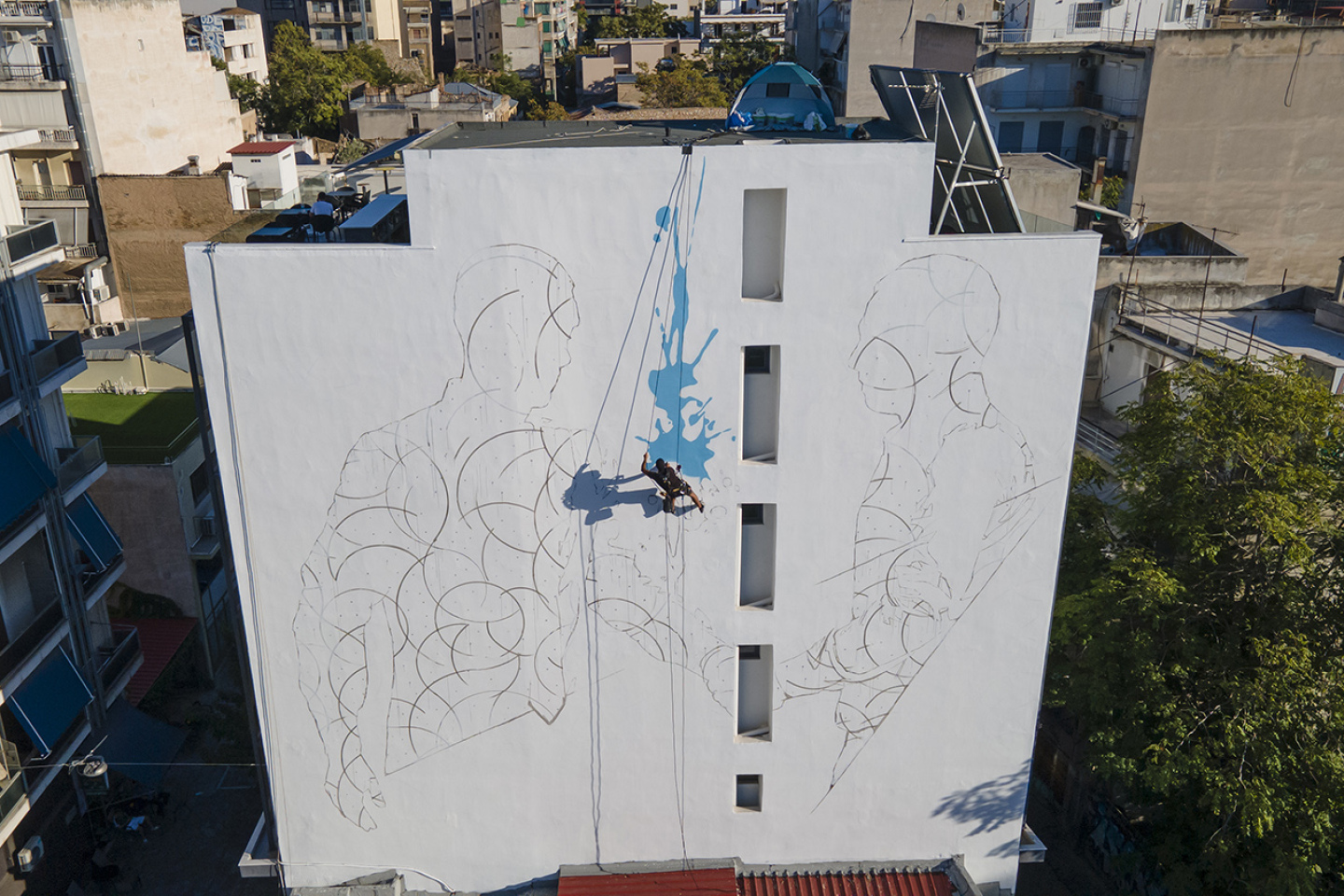 Το mural του ΙΝΟ στο Μεταξουργείο. 