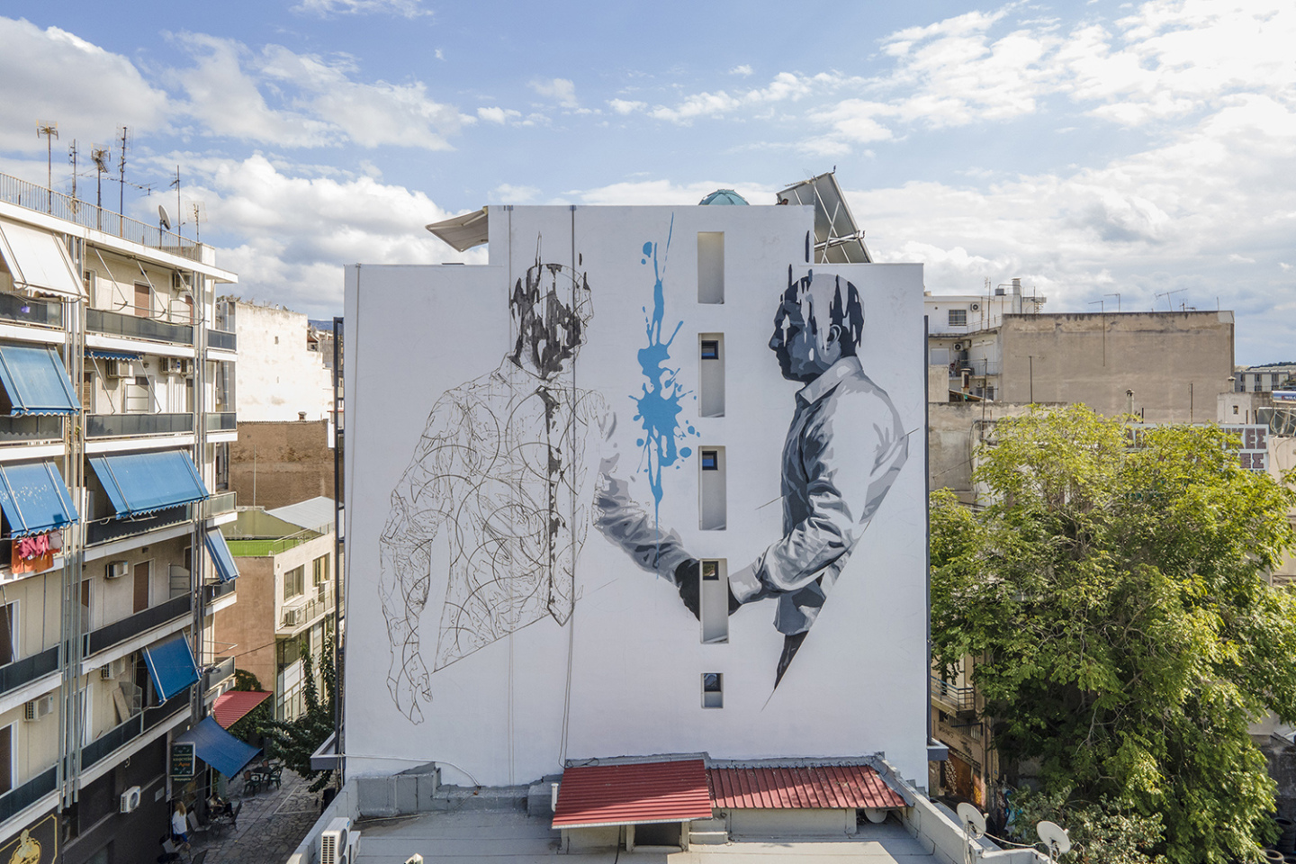 Το mural του ΙΝΟ στο Μεταξουργείο. 