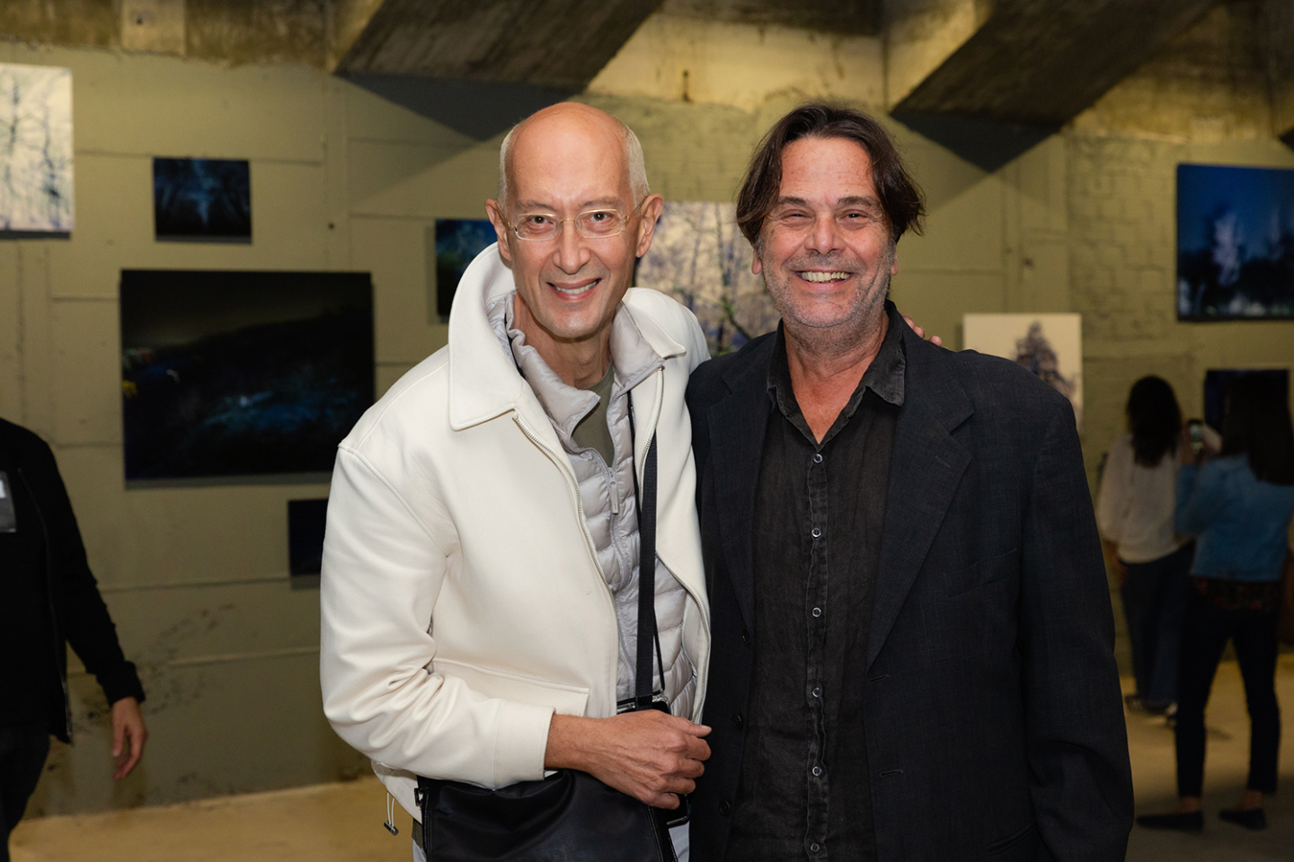 Ο Τάσος Βρεττός με τον μακιγιέρ Αχιλλέα Χαρίτο