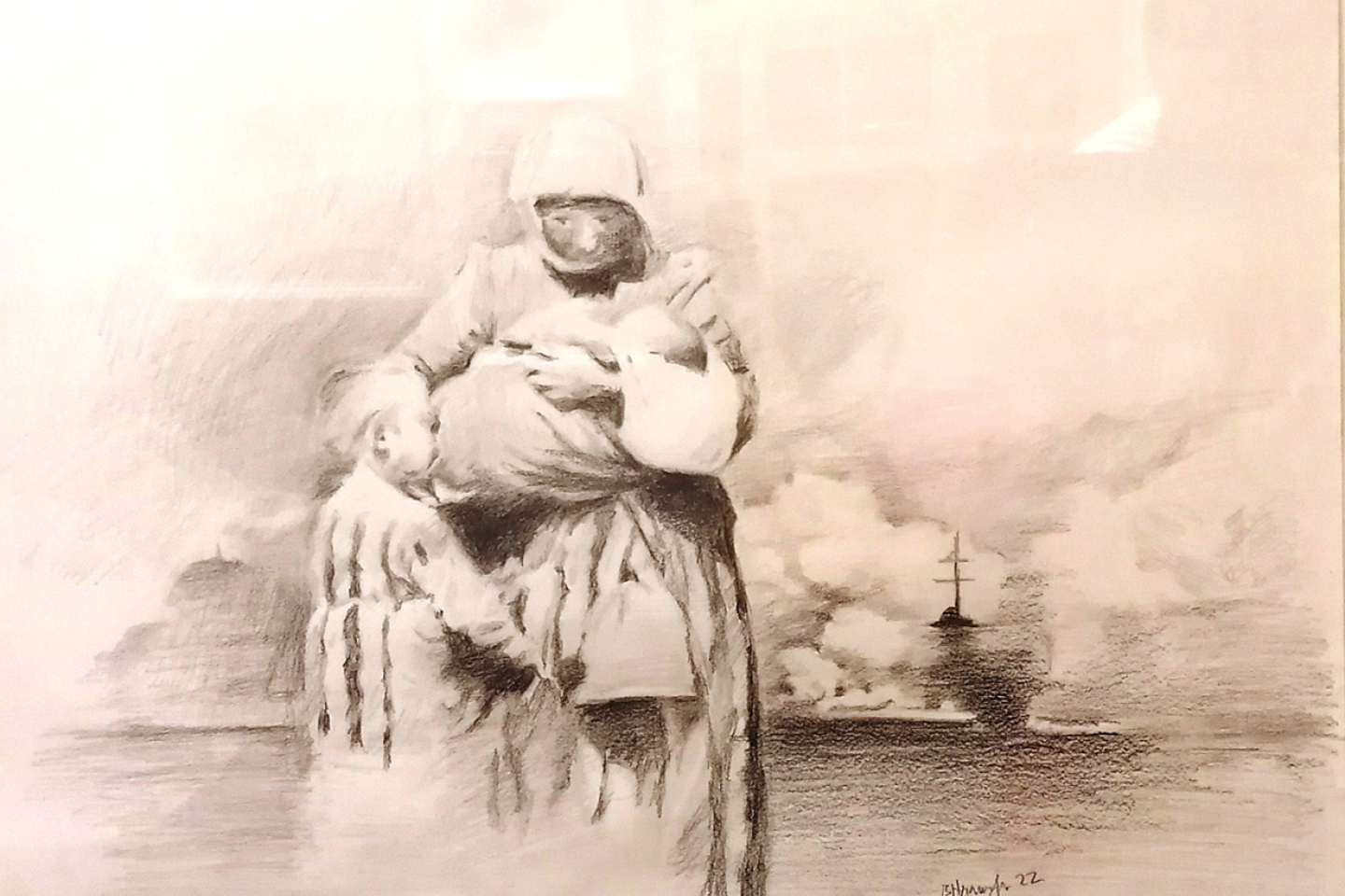 «Πρόσφυγας μάνα με παιδιά την ώρα της φωτιάς»