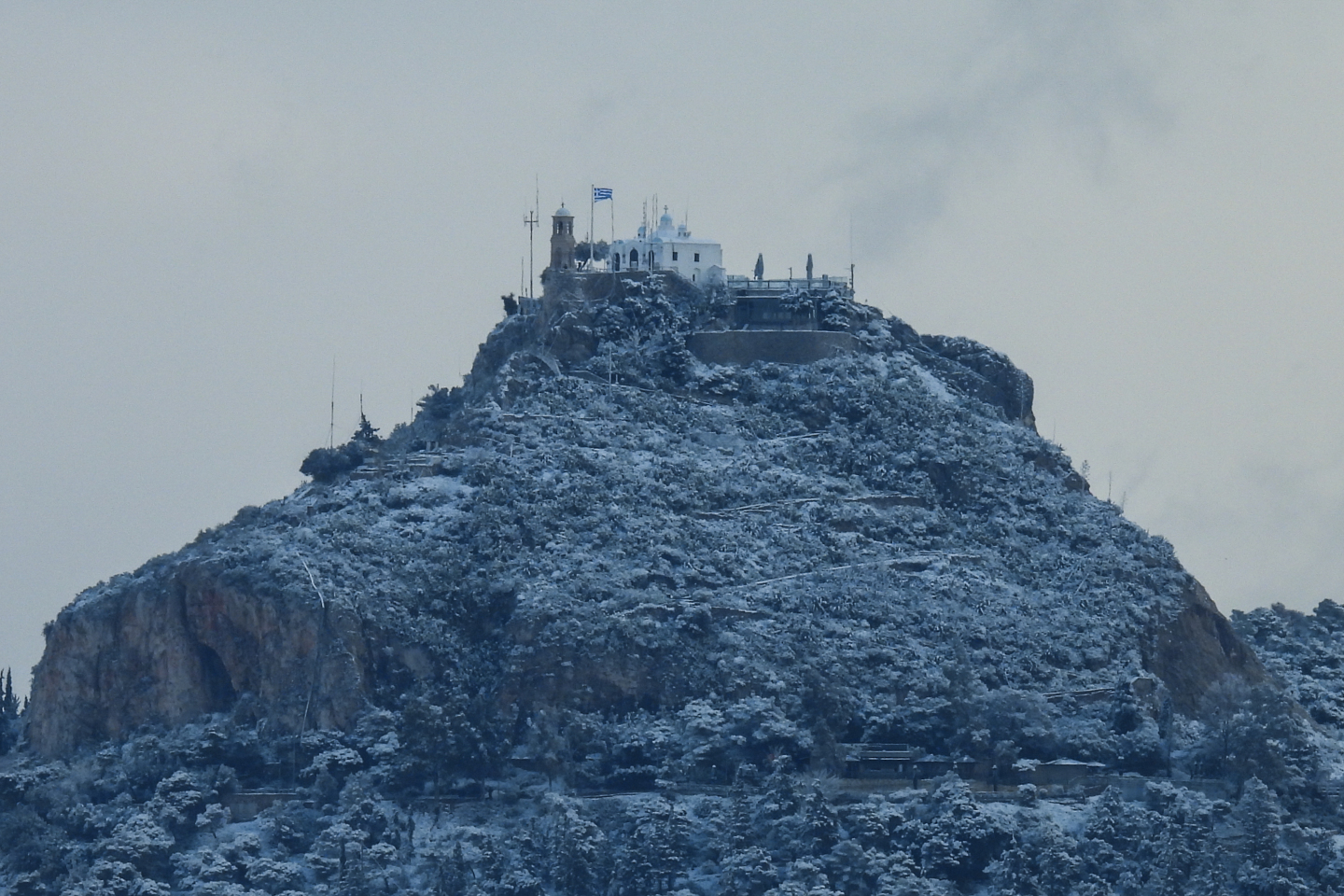 Χιονόπτωση στην Αθήνα - Κακοκαιρία «Μπάρμπαρα»
