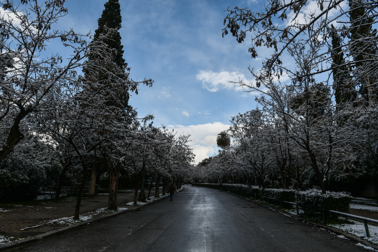 Χιονόπτωση στην Αθήνα - Κακοκαιρία «Μπάρμπαρα»
