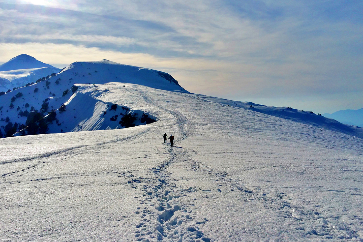 Ανάβαση στις χιονισμένες κορυφές του Ολύμπου
