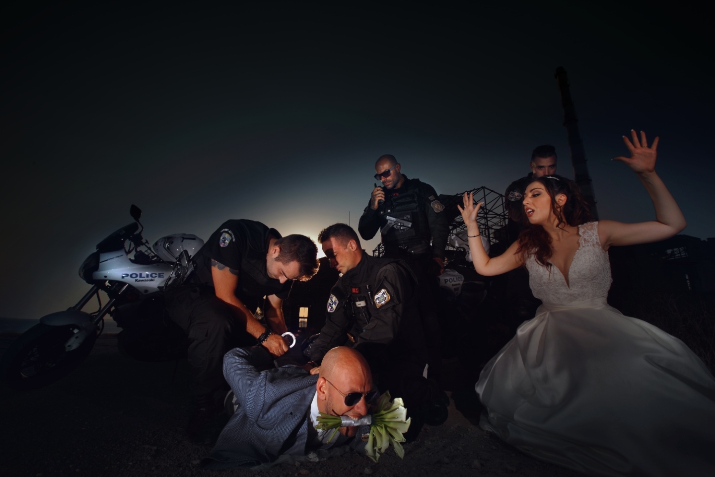 Αστεία φωτογράφιση γάμου