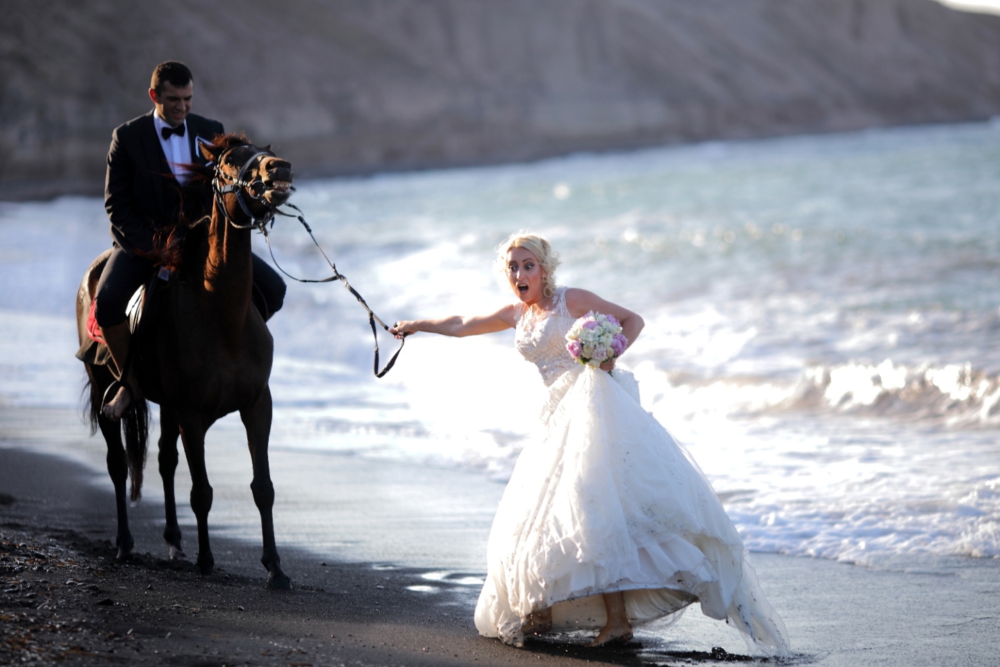 Αστεία φωτογράφιση γάμου