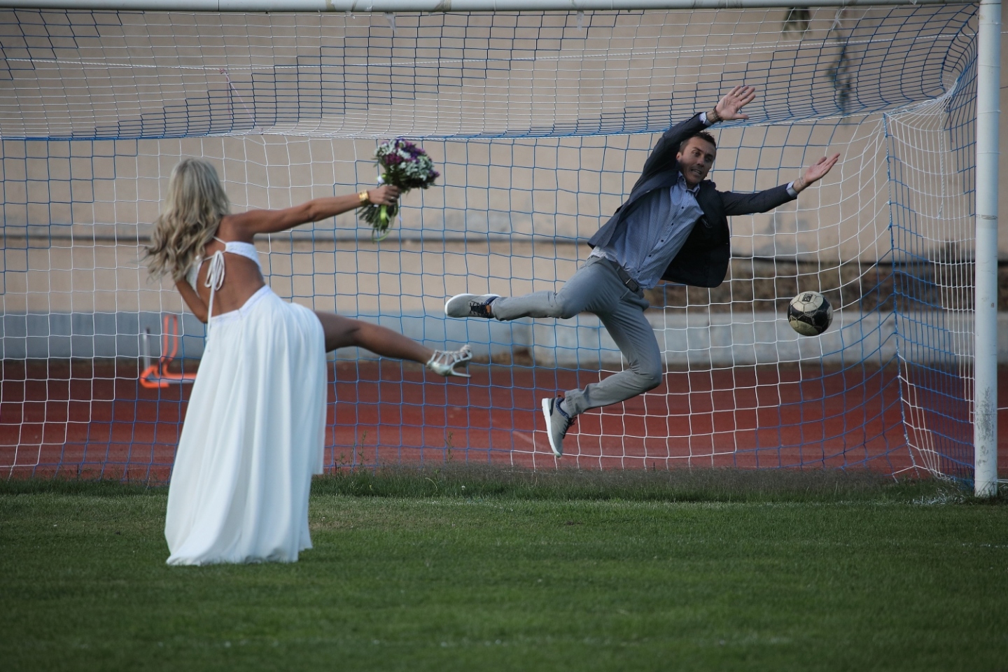 Αστεία φωτογράφιση γάμου