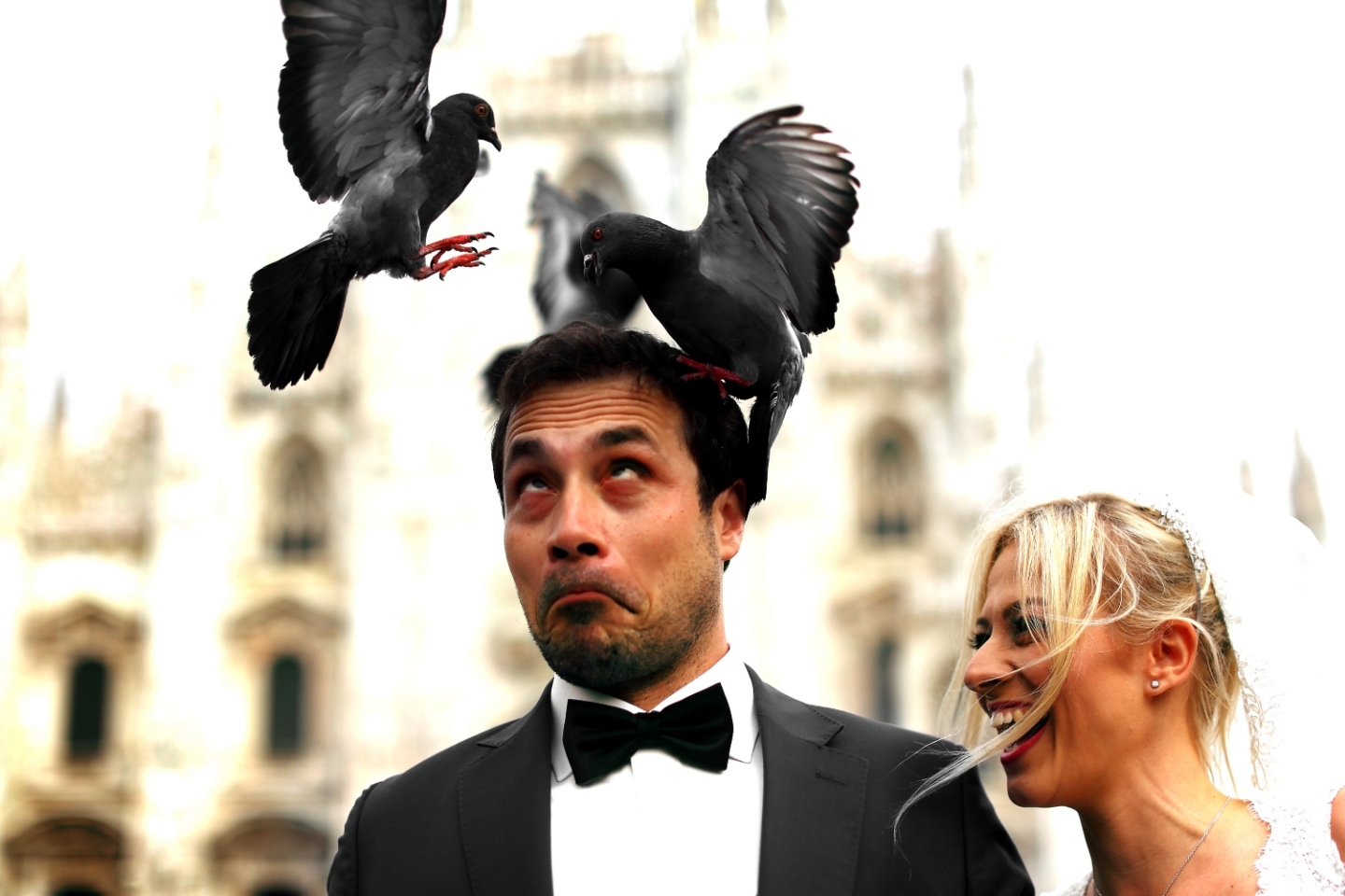 Αστεία φωτογράφιση γάμου