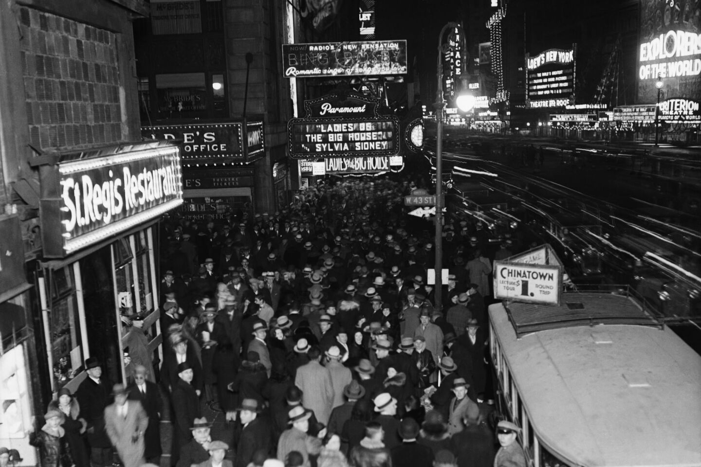 Παραμονή Πρωτοχρονιάς 1931 στην Times Square της Νέας Υόρκης