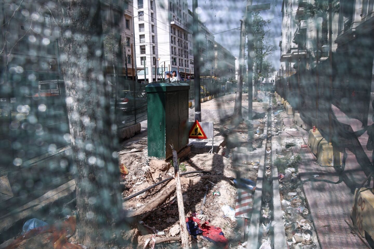 Εικόνες από τον Μεγάλο Περίπατο μετά την απομάκρυνση των φοινικών στις 12 Απριλίου 2023