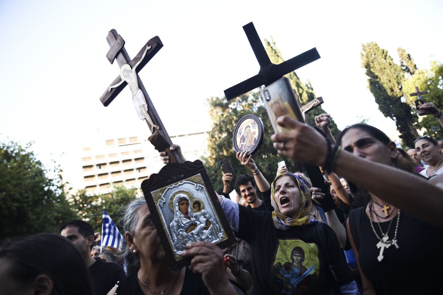 Κινητοποίηση κατά της έκδοσης των νέων ταυτοτήτων, στην Αθήνα, στις 10 Σεπτεμβρίου 2023