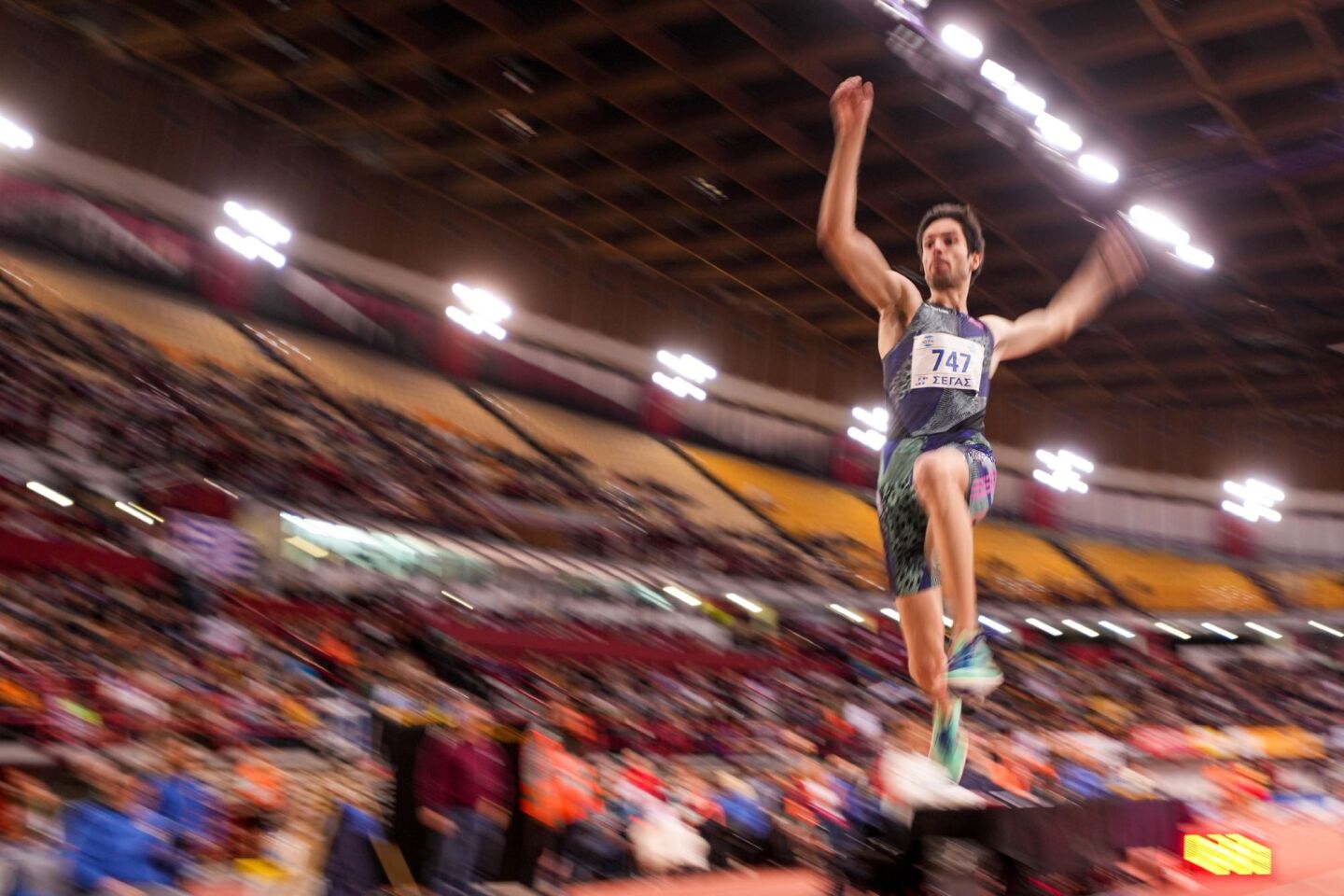 Ο Μιλτιάδης Τεντόγλου κατά το Πανελλήνιο Πρωτάθλημα κλειστού στίβου, Σταδιο Ειρήνης και Φιλίας, Αθήνα, 19 Φεβρουαρίου 2023