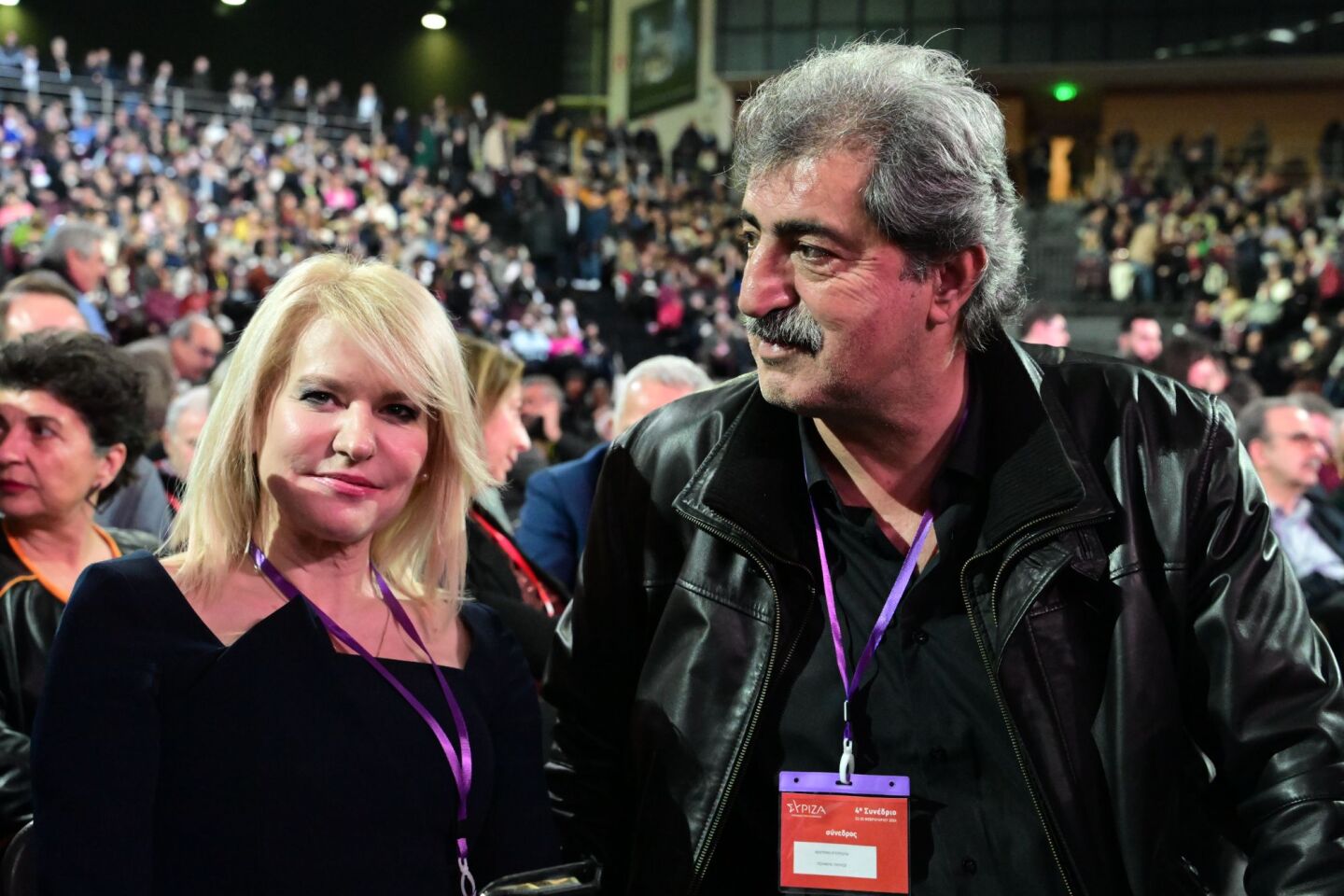 Η Θεοδώρα Τζάκρη και ο Παύλος Πολλάκης 