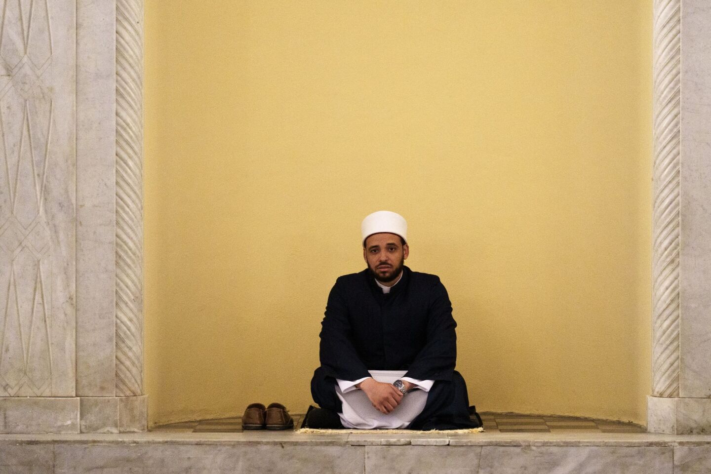 Προσευχή μουσουλμάνων για τον εορτασμό της Λύσης της Νηστείας του Ραμαζανίου (Εΐντ αλ-Φιτρ) στο Γενί Τζαμί της Θεσσαλονίκης