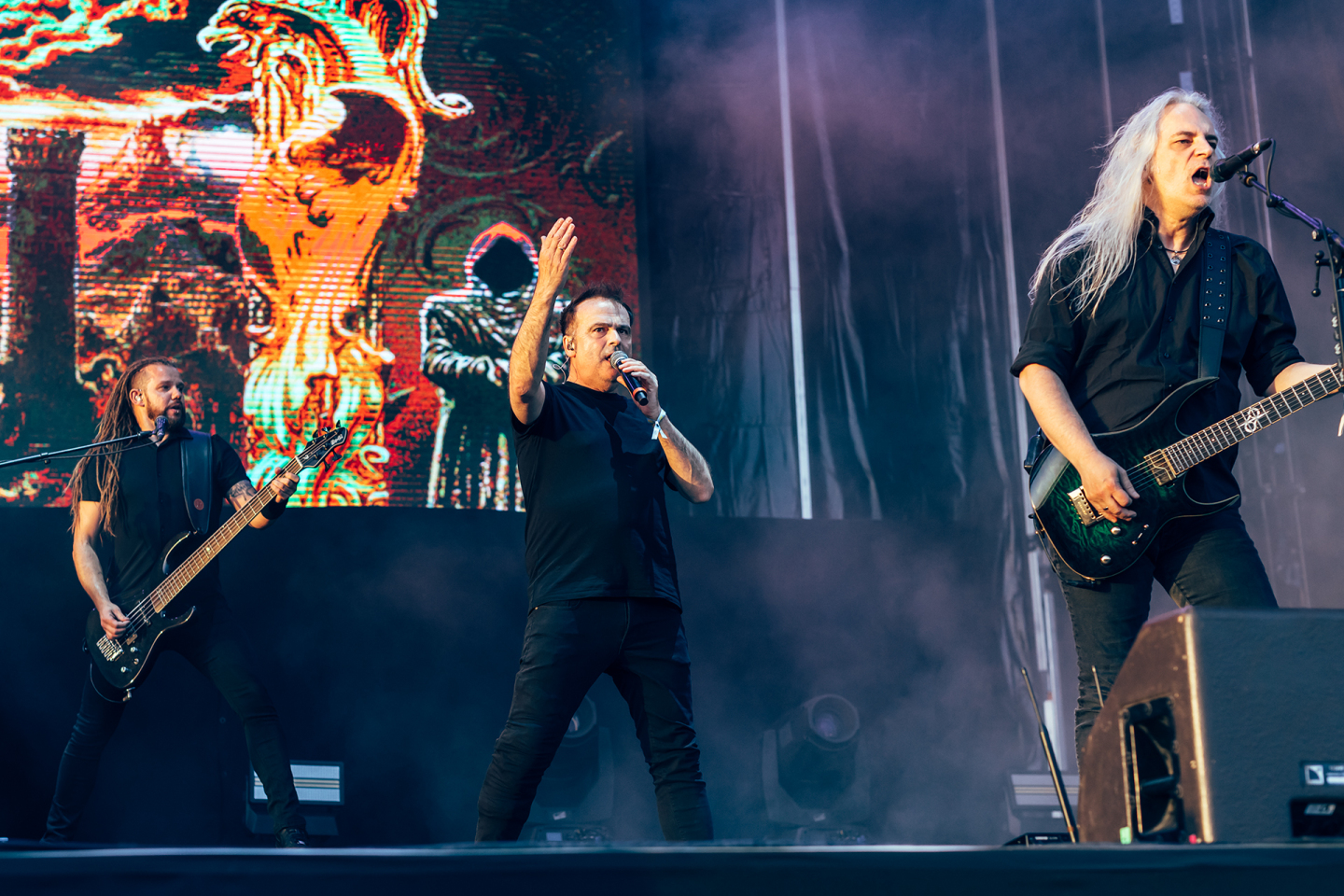 Release Athens 2024: Ανταπόκριση - φωτορεπορτάζ από τις εμφανίσεις των Megadeth, Blind Guardian και Grand Magus στην Πλατεία Νερού.