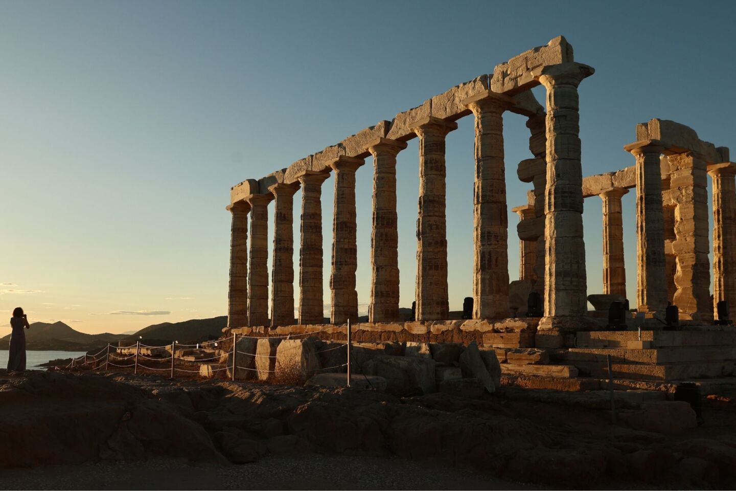 Ο εμβληματικός Ναός του Ποσειδώνα στο Σούνιο