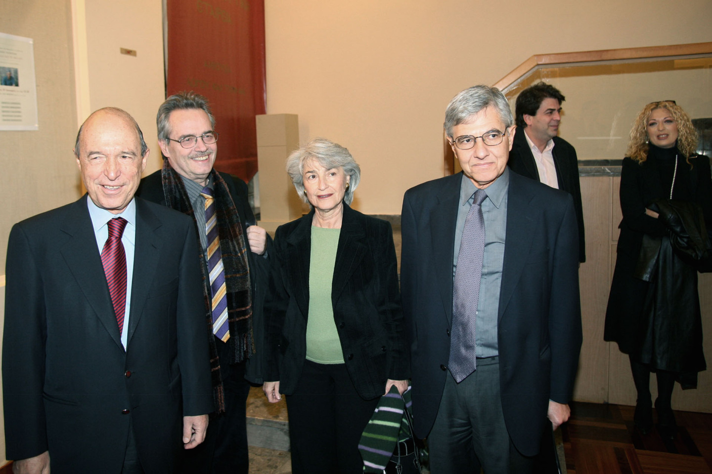 Κώστας Σημίτης, Νίκος Θέμελης, Δάφνη Σημίτη, Τάσος Γιαννίτσης